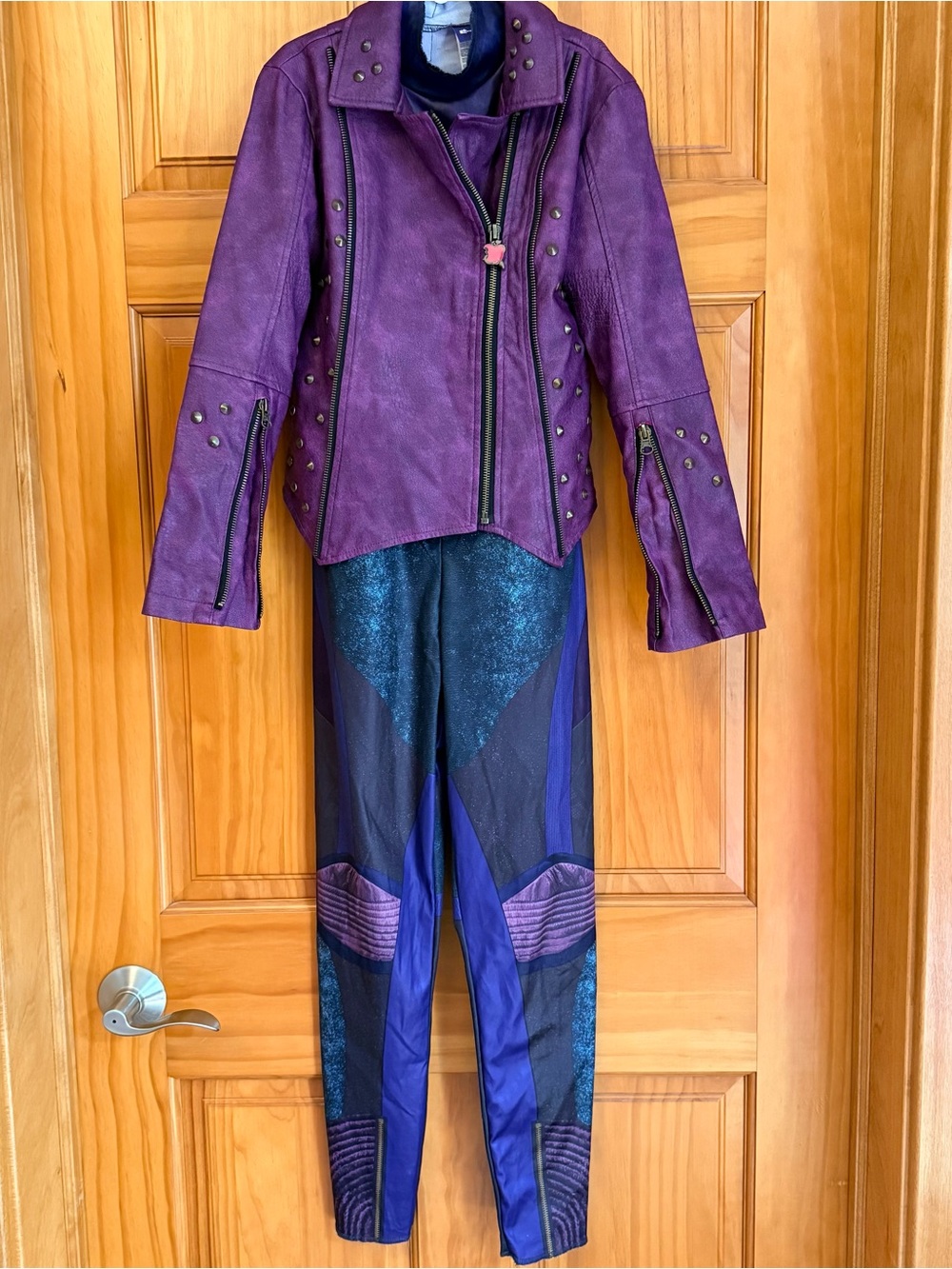 Complete Decendants Costume with Faux Leather Jacket